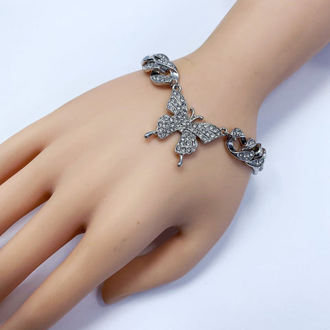 Floating Butterfly - Silver