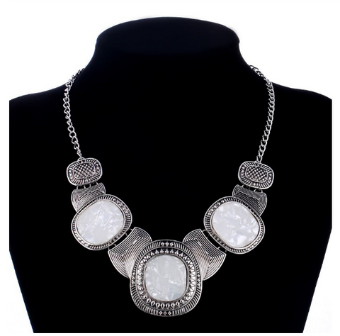 Bohemin Bib - White