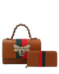 Queen Bee Satchel 2 in 1 - Brown