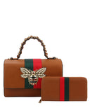 Queen Bee Satchel 2 in 1 - Brown