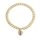 Timeless Hearts - Gold/Stripes